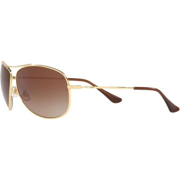 Ray-Ban GOLD BROWM GRADIENT Metal Aviator Sunglasses UNISEX - Picture 3 of 9
